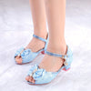 Sparkly Rainbow Princess Sandals – Glittery Bowknot Crystal Heels