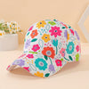 Adjustable Floral Print Baseball Cap – Lightweight & Breathable (Ages 3-8)