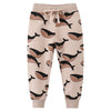 Printed Dino Drawstring Trousers Casual Pants