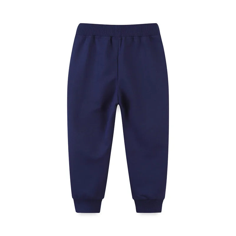 Kids Excavators Embroidered Trousers Pants