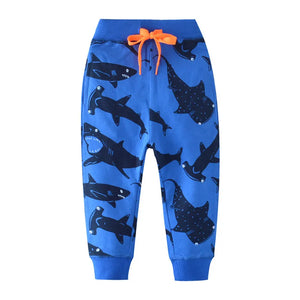 Printed Loose Fit Trousers Pants