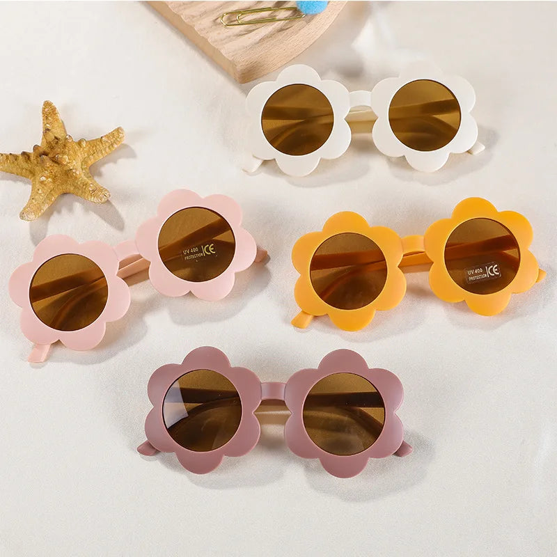 Sunflower Sunglasses – UV400 Protection, Round Toddler Eyewear