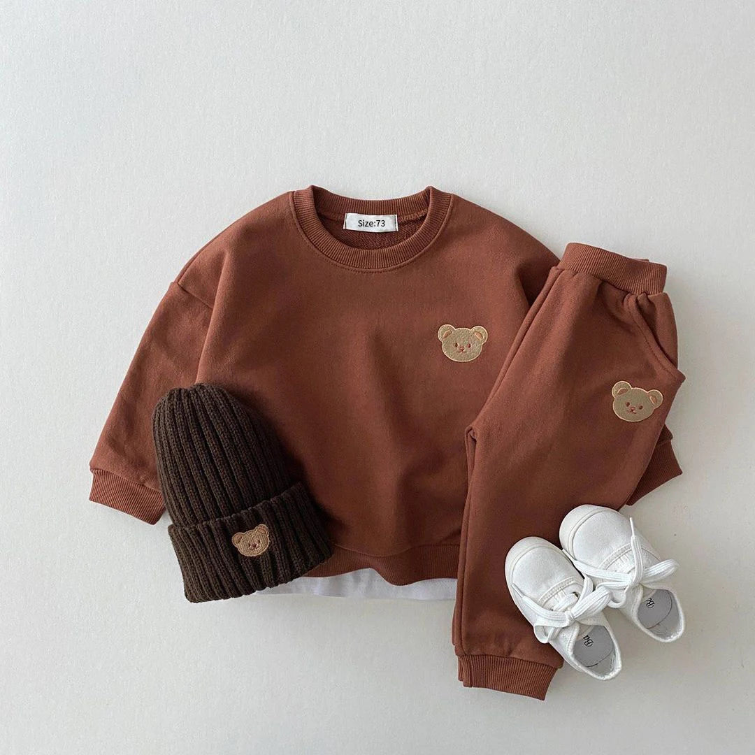 100% Cotton 2PCs Set Sweatshirt & Pant