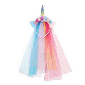 Magical Unicorn Princess Dress – Pastel Rainbow Tulle Gown