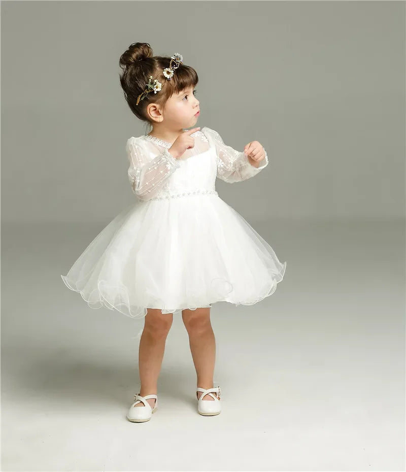 Baby Girl Long Sleeve Party Dress