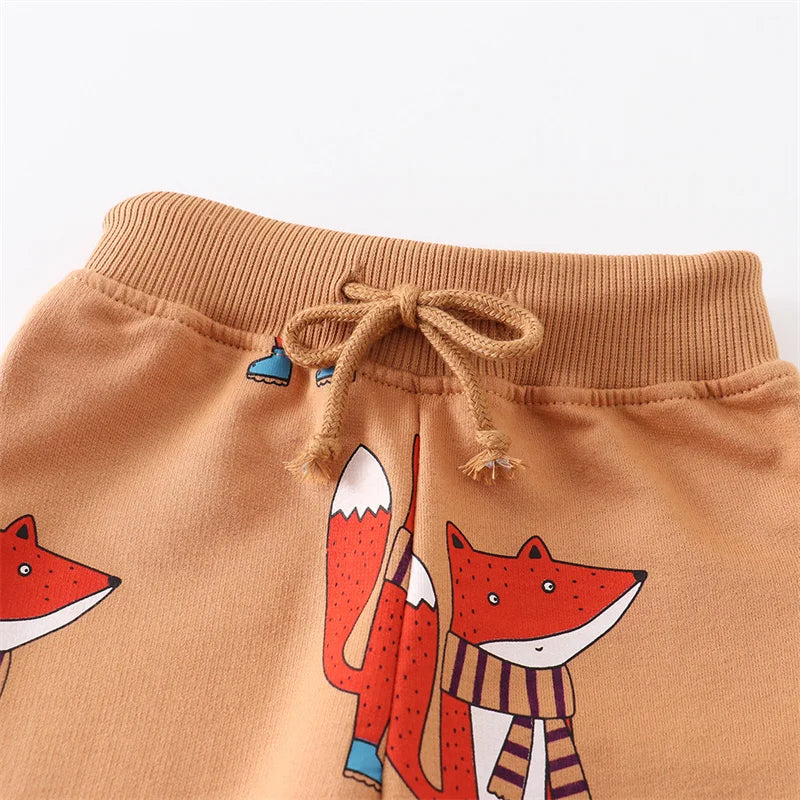 Printed Loose Fit Trousers Pants