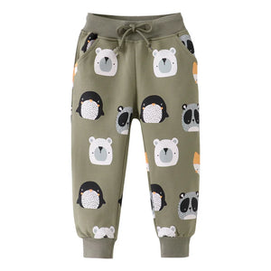 Printed Loose Fit Trousers Pants