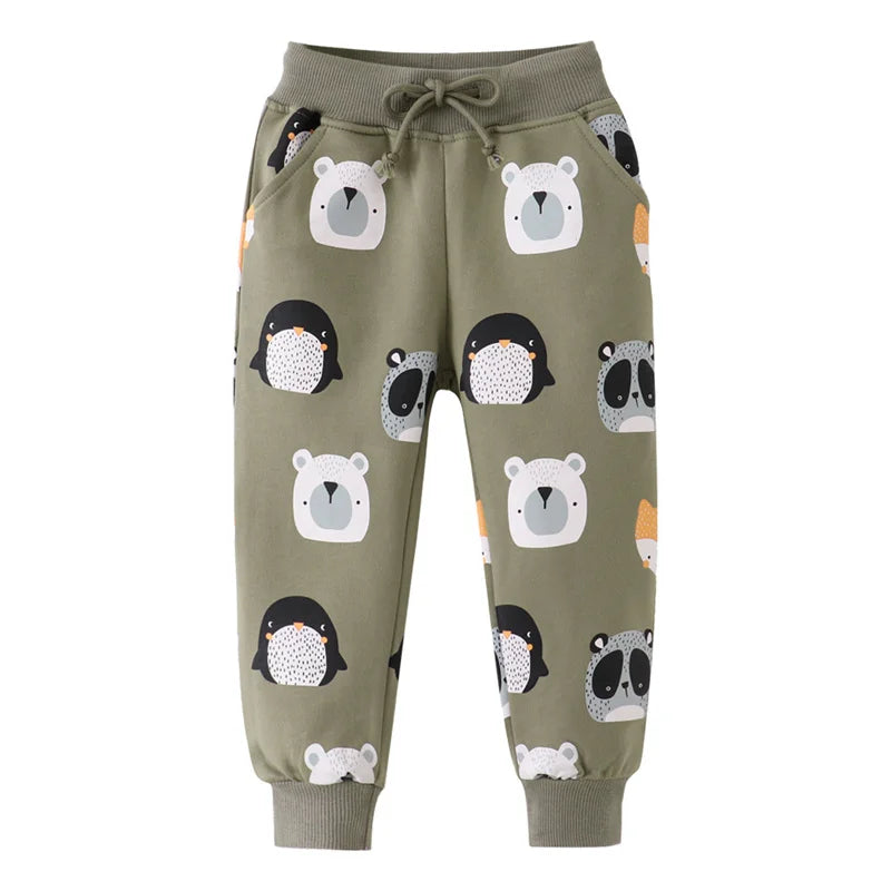 Printed Loose Fit Trousers Pants