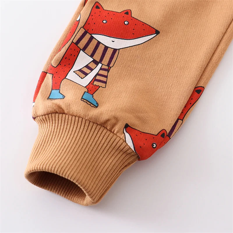 Printed Loose Fit Trousers Pants