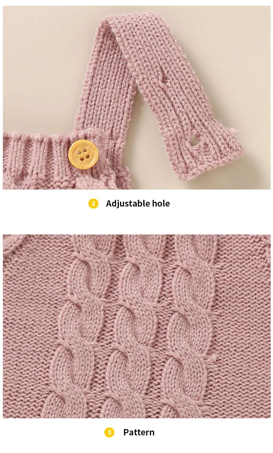 Knitted Sleeveless Soft Baby Romper