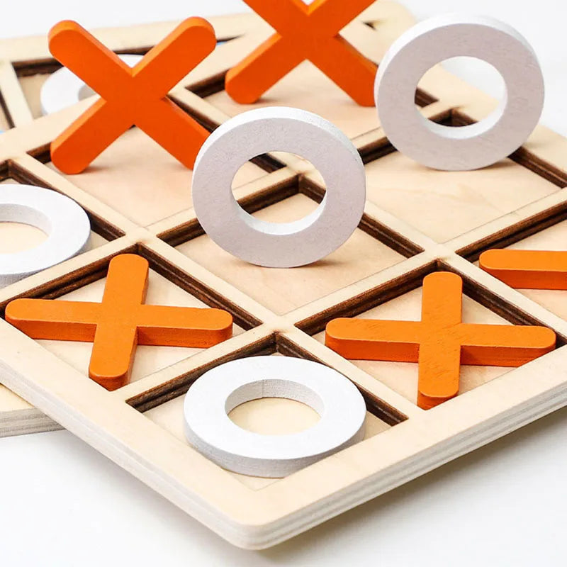 Montessori Wooden Puzzle: Interactive Chess Game for Early Education