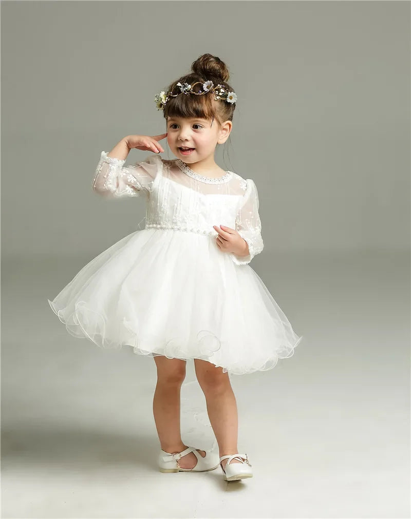 Baby Girl Long Sleeve Party Dress
