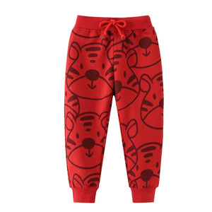 Printed Loose Fit Trousers Pants