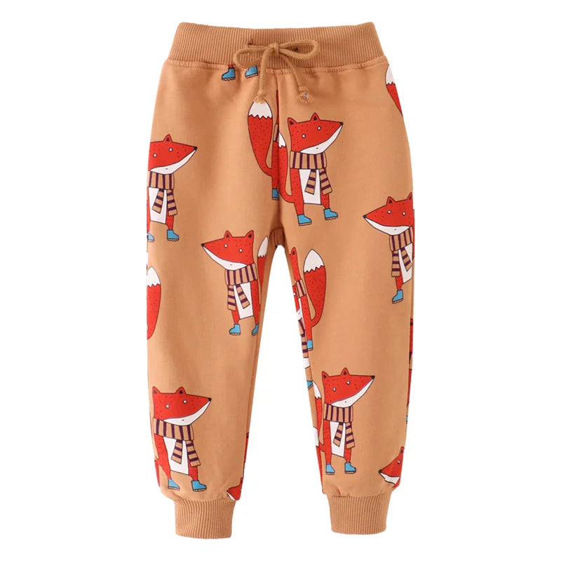 Printed Loose Fit Trousers Pants