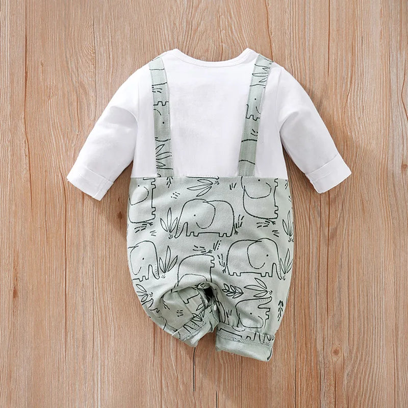 Elephant Print Bodysuit Set