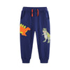 Applique Embroidered Full-Length Kids Trousers