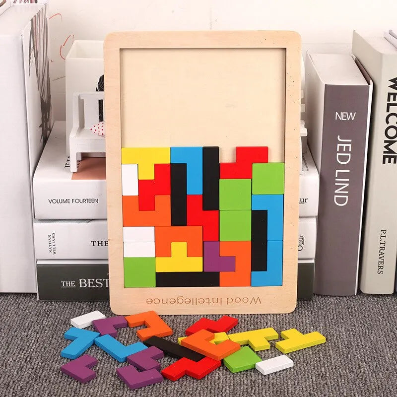 Wooden Brain Teaser: Fun & Learning for Toddlers