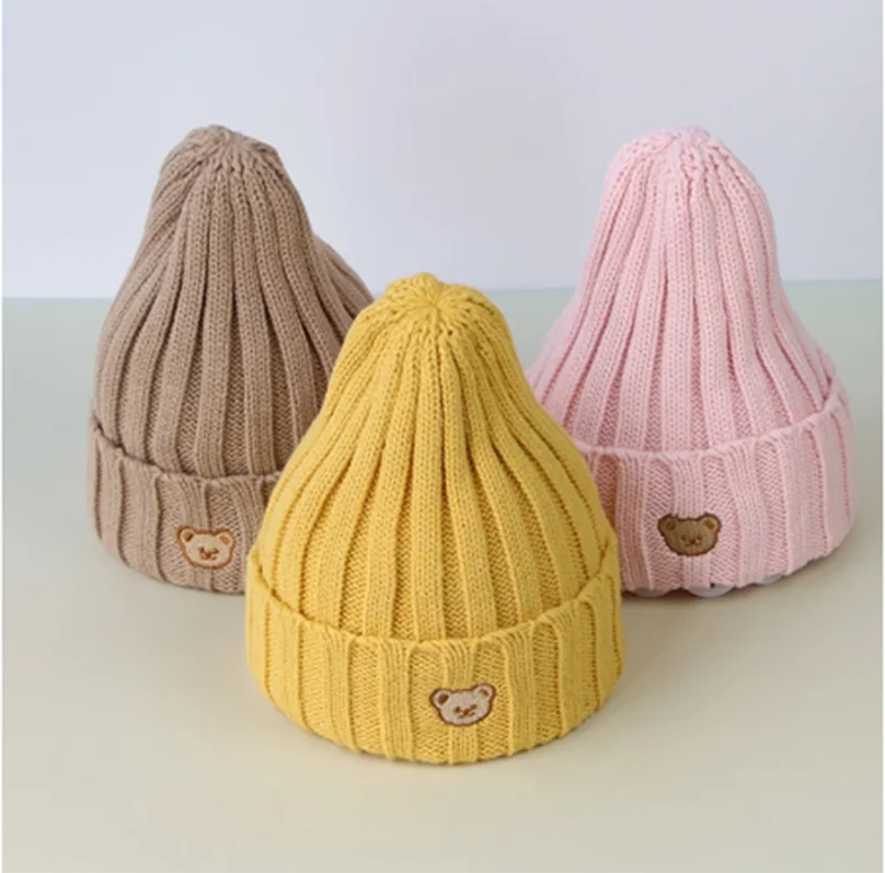 Cartoon Bear Baby Soft Beanie 1-6 Years