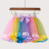 Girls' Color Block Party Skirt – Festive Birthday Dress