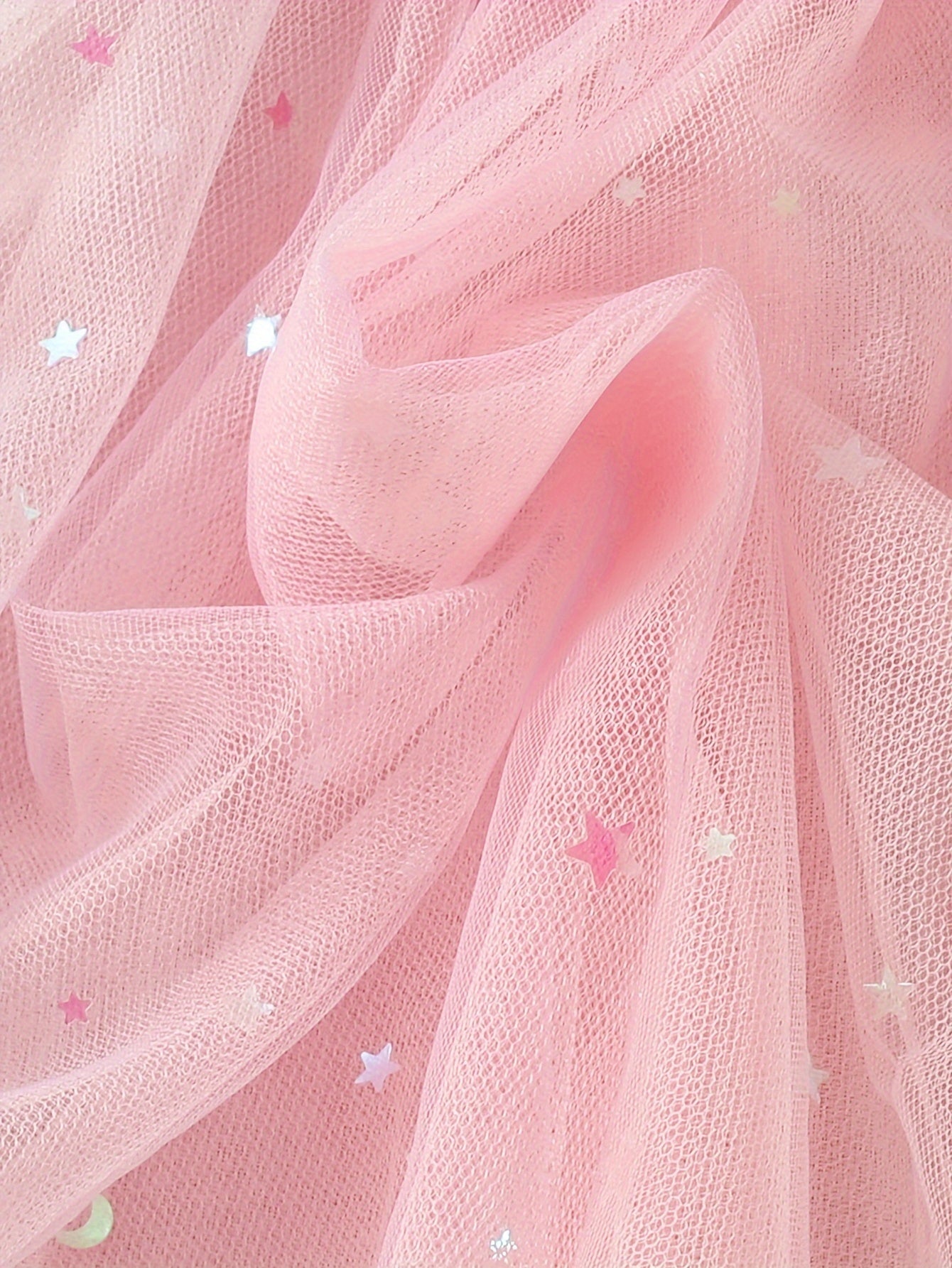 Girls' Gradient Sequin Tulle Skirt – Puffy Pleated Party Skirt